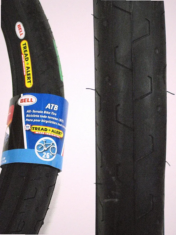 Bell Big City Slick Wire Bead Bicycle Tire Blackwall 26 X 1.90" Townie & E-bike